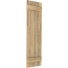 Ekena Millwork Americraft 4-Board (2 Batten) Exterior Real Wood Joined Board-n-Batten Shutters, ARW101BB414X59UNH ARW101BB414X59UNH